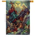 Ornament Collection Ornament Collection H192379-BO 28 x 40 in. The Holy Trinity House Flag with Religious Faith Double-Sided Decorative Vertical Decoration Banner Garden Yard Gift H192379-BO